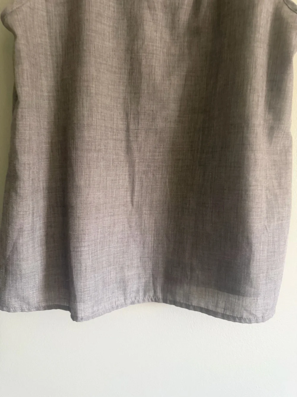 Anthropology THML Gray Boho Fringe sleeveless top size XS - Picture 8 of 9